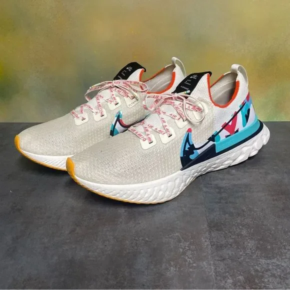 Nike React Infinity Run Flyknit A.I.R. Sail Men’s Sneakers Size 14 - Picture 3 of 16
